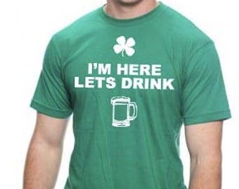 Lets Drink St. Patricks day Shirt Unisex Party leprechaun