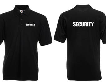SECURITY POLO SHIRT printed front and back