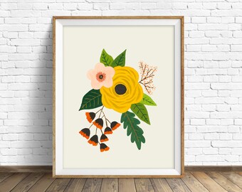 Wall Art Flowers flower wall art | etsy Wall Art Flowers flower wall art | etsy