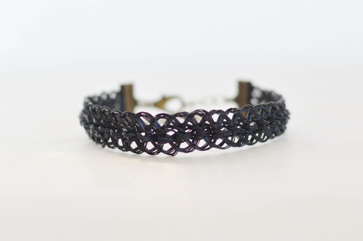 Woven wire bracelet by BleudeSoi on Etsy