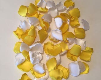 Yellow Petals/Flower Girl Petals/Yellow Rose Petals/Aisle Petals/Yellow Wedding/Yellow Petals/Rose Petals/Daffodil Petals/Fake Petals