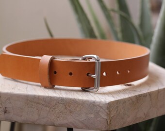 Heavyweight Leather Belt - Hermann Oak Tan Bridle