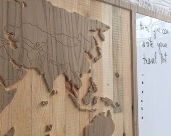 World Map Wood Wall Art wooden world map | etsy World Map Wood Wall Art wooden world map | etsy