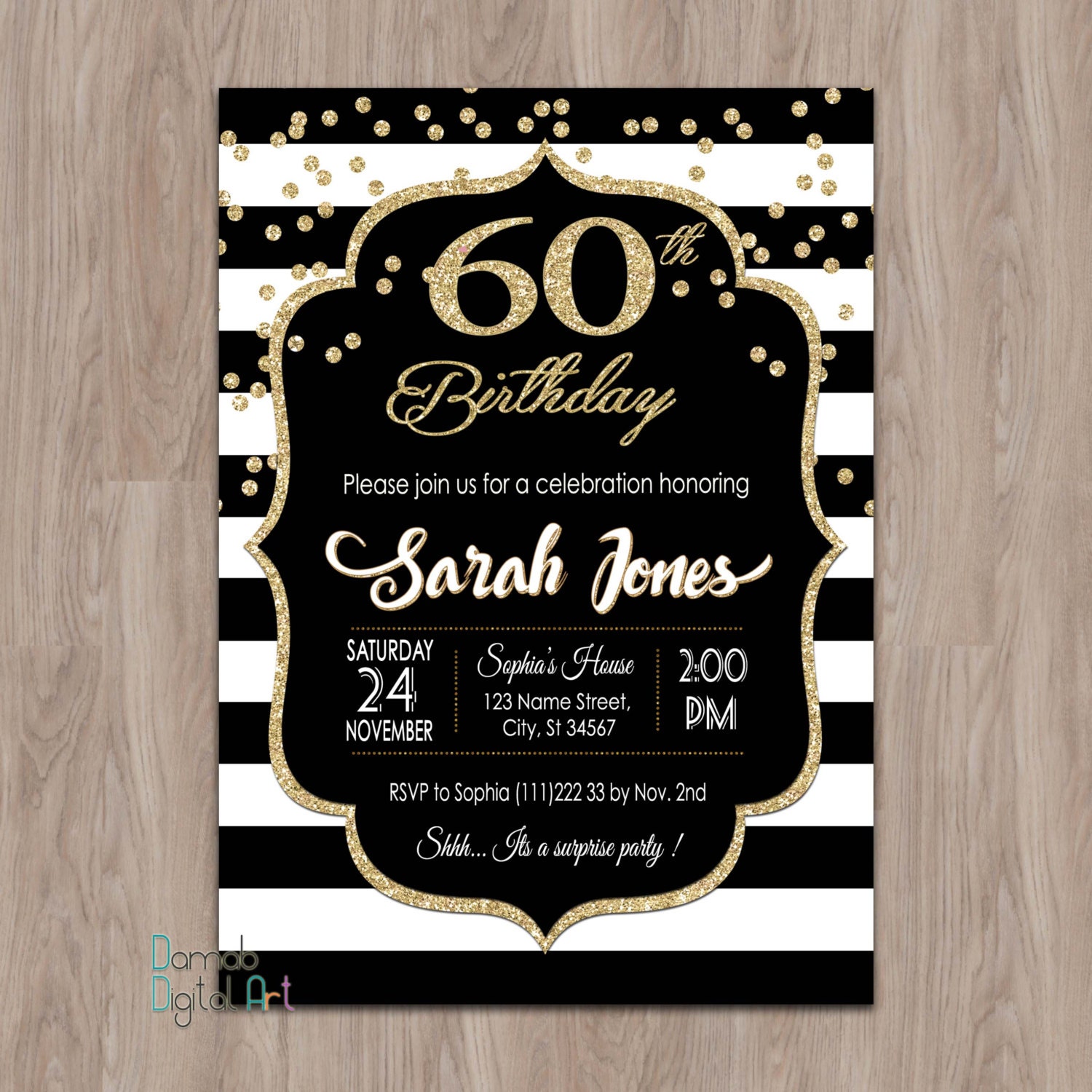 Invitations Ideas For 60 Birthday 2