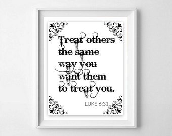 Luke 6 31 | Etsy