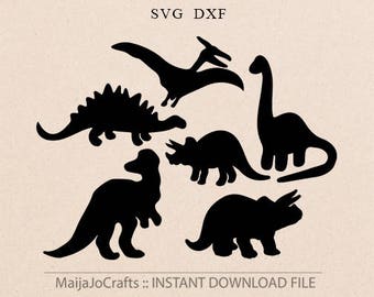 Dinosaurs SVG file Dinosaur svg files for Silhouette Animals svg files for Cricut designs Cricut files Cricut downloads Animal svg Farmhouse