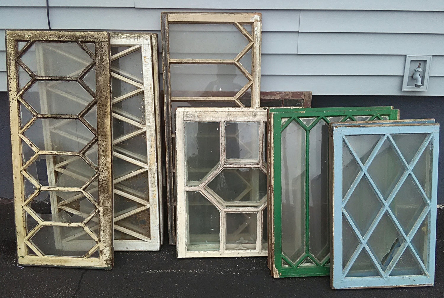 Diamond Windows Mullioned Window Architectural Salvage