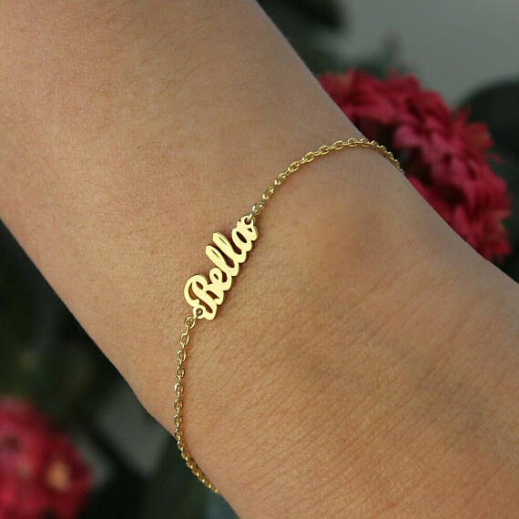 Personalized Name BraceletName BraceletGold JewelryGold