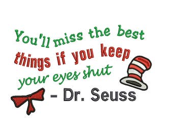 Dr Seuss You'll miss the best 4 sizes. The first three sales at 1 doll. Embroidery Design Instant Email Delivery Download Machine