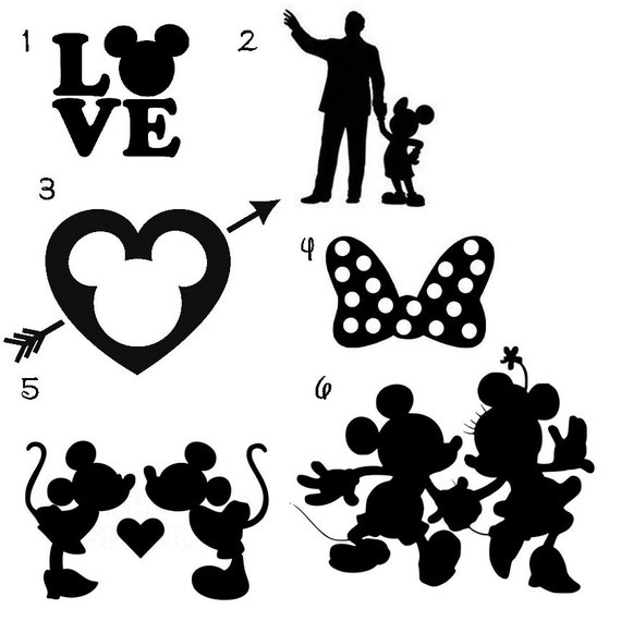 Disney Mickey & Minnie Vinyl Decals