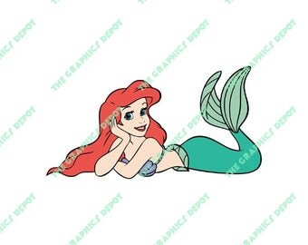 Princess Ariel - Under the Sea - SVG file, EPS file, PNG file - Instant Download - Cricut Explorer - Silhouette Cameo