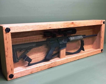 Handcrafted Oak AR-15 Display Case
