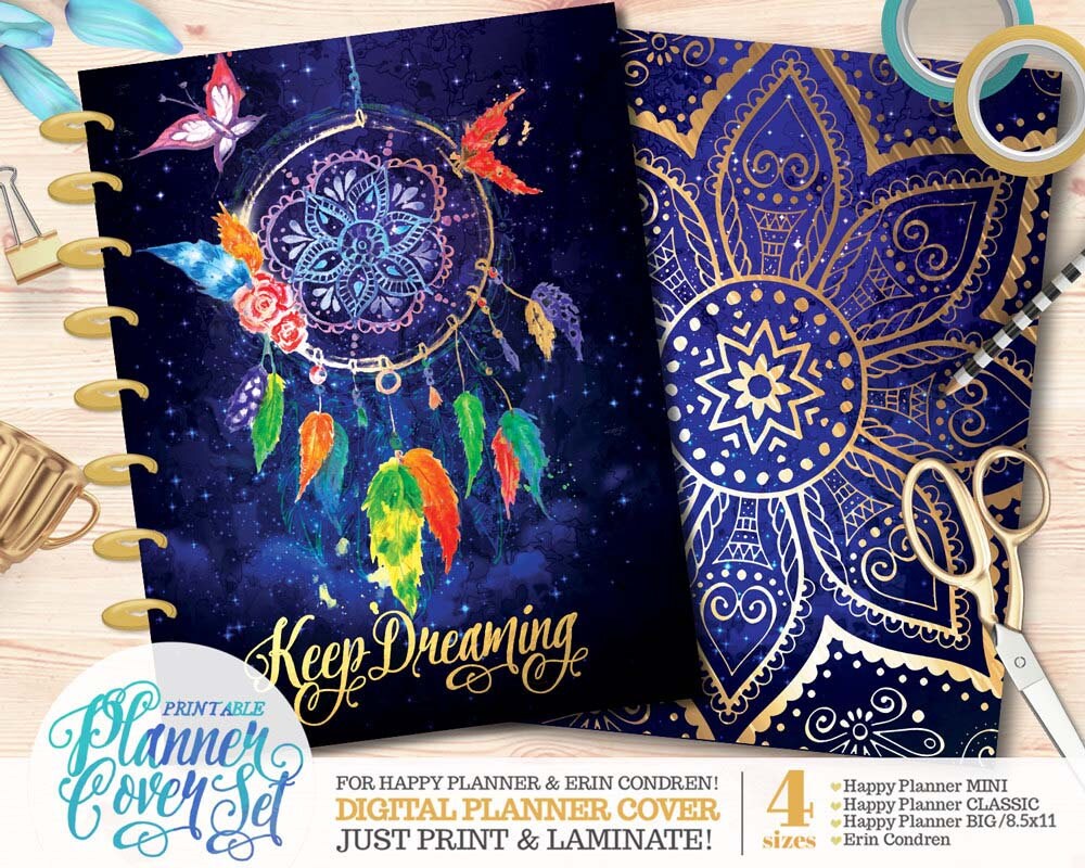 Printable Planner/Binder Cover Set Dreamcatcher