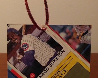 Vintage Baseball Card Holiday Ornament (Pack of 4)