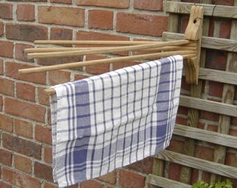 Porte serviettes bois. Eventail. Vintage. Campagne. France