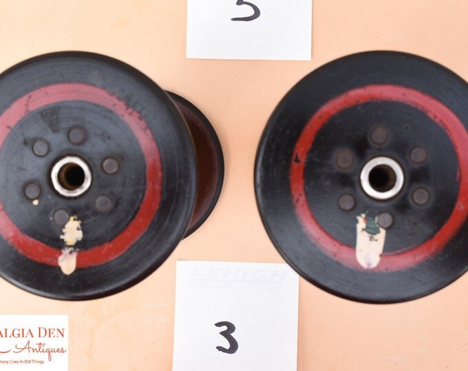 Vintage Wooden Spools | Industrial Textile Mill Salvage | Rustic Decor