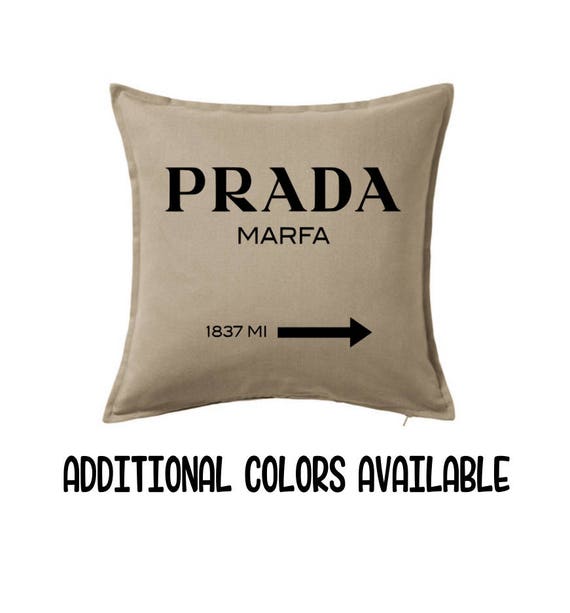 Prada Inspired Pillow Cover Throw Pillow Prada Pillow