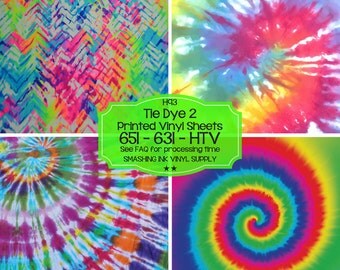 Tie Dye Vinyl Pattern 2/Printed Heat Transfer Vinyl/Patterned Vinyl/Printed 651 Vinyl/Printed 631 Vinyl/Printed Outdoor Vinyl/Printed HTV