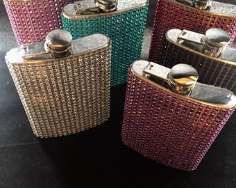 Bling Flask, flask for women, Gift for Women, Bridesmaid gift, Wedding Party gift, gift under 20, teacher gift, Mothers Day Gift