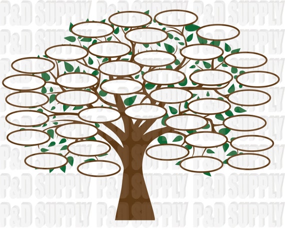 Download Family Tree 38 SVG DXF Digital cut file for cricut or