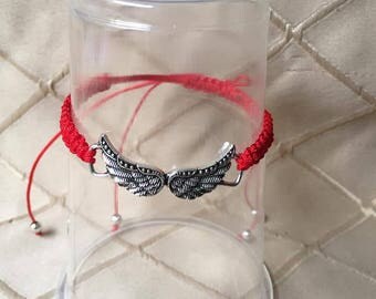Lovely red woven bracelet