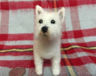 Mini-Pup Needle Felted West Highland White Terrier