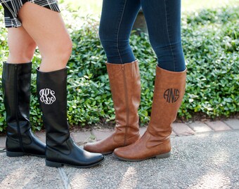 Cyber Sale Brooklyn Monogrammed Boots