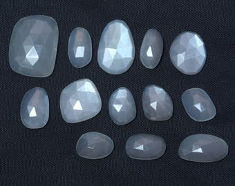 51 CT Natural Rare Moonstone Rose Cut 13 Pcs Fancy Set For JEWELERY AA-17-77