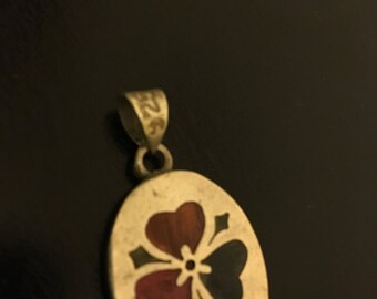 Sterling Silver Hawaiian Flower Pendant