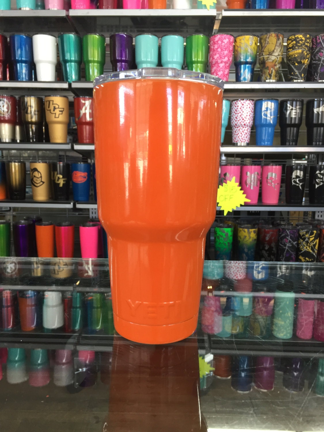 AUTHENTIC ORANGE powdercoated Yeti 30oz