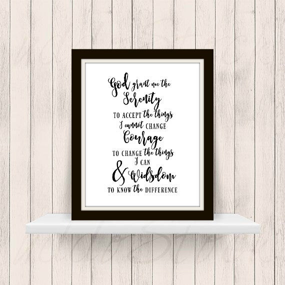 serenity prayer printable