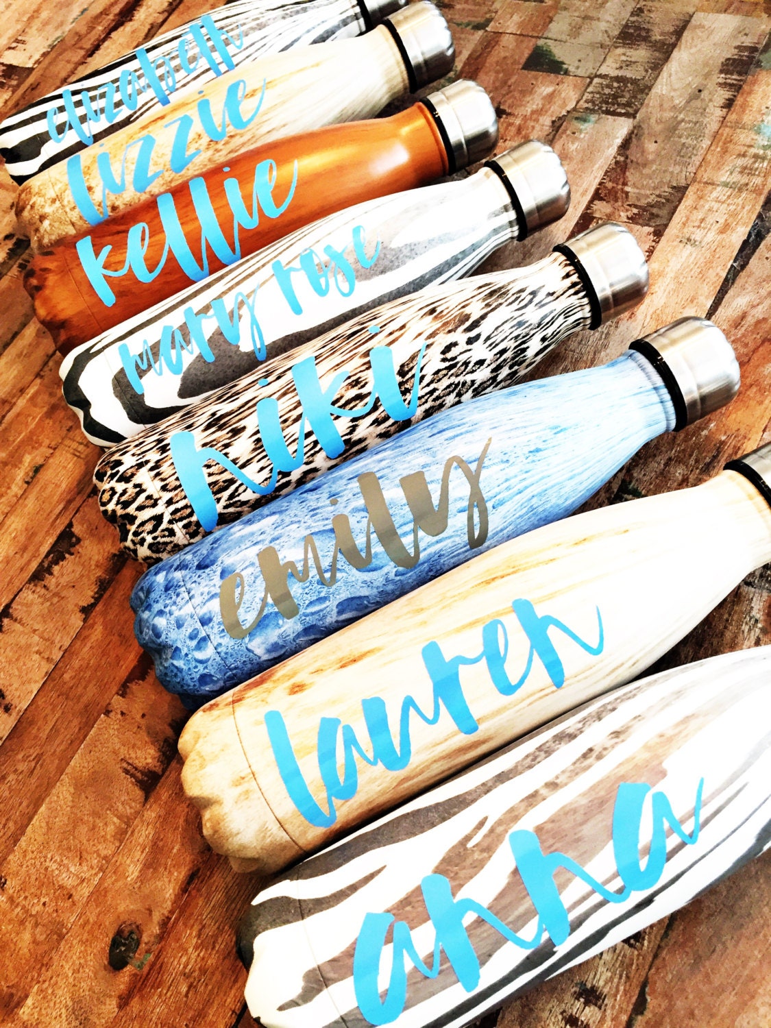Personalized Water Bottle, Animal Print Water Bottle, Like a Swell Water Bottle, Team Water Bottles, Unique Water Bottle, Water Bottle Gift