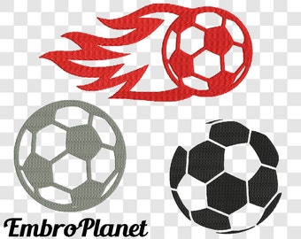 Soccer Ball - Designs for Embroidery Machine Digital Graphic File Stitch Instant Download Commercial Use play ball fast fire outline 98e