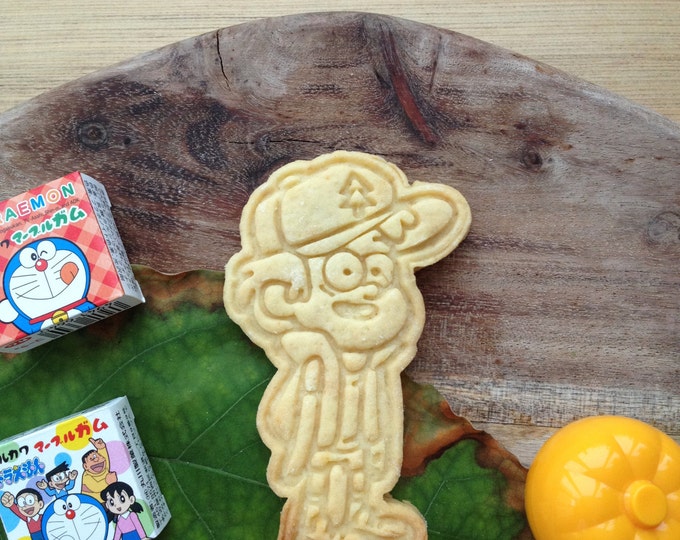 Dipper Pines cookie stamp. Gravity Falls cookie cutter. Gravity Falls cookies