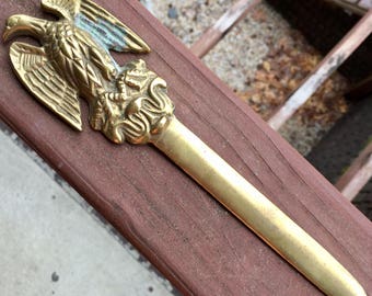 Solid Brass Eagle Letter Opener