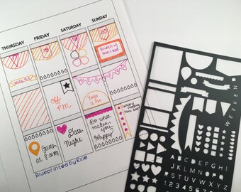 Ultimate Bullet Journal or Planner Stencil
