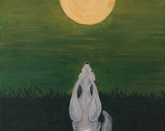 Moon Gazing Hare and Leveret