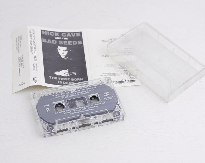 Vintage cassette tape, Nick Cave and the Bad Seeds - The first born is dead, 1985 Mute Records, vintage music cassette