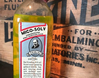 Antique MICO-SOLV Embalming Fluid