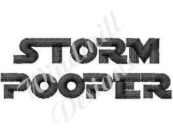 Baby Storm Pooper - machine embroidery design