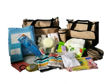 Deluxe Pre-packed hospital bags, maternity bag, labour bag , changing bag, baby shower gift, mum to be, mum to be gift, diaper bag, baby bag