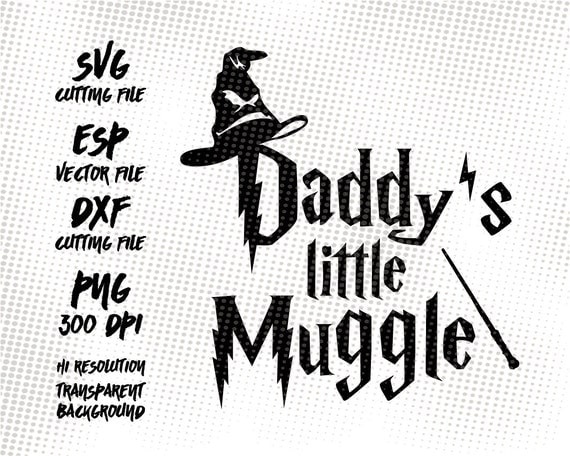 Daddy's little muggle Harry Potter Clipart Images Digital