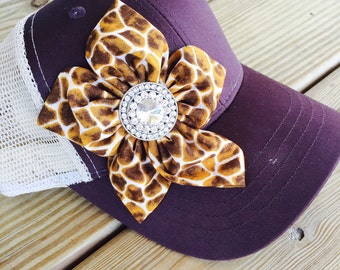 Casquette Missouri State Fair Motif Léopard Vieillie (distressed) - Taille Ajustable - Occasion