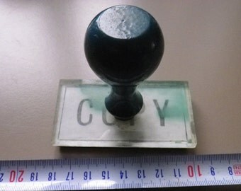 vintage rubber stamp / COPY rubber stamp /
