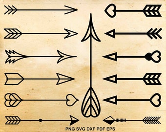 Arrow svg file, Arrow clipart, Tribal arrow, Svg files for silhouette, Cut files for cricut, pdf dxf svg eps png