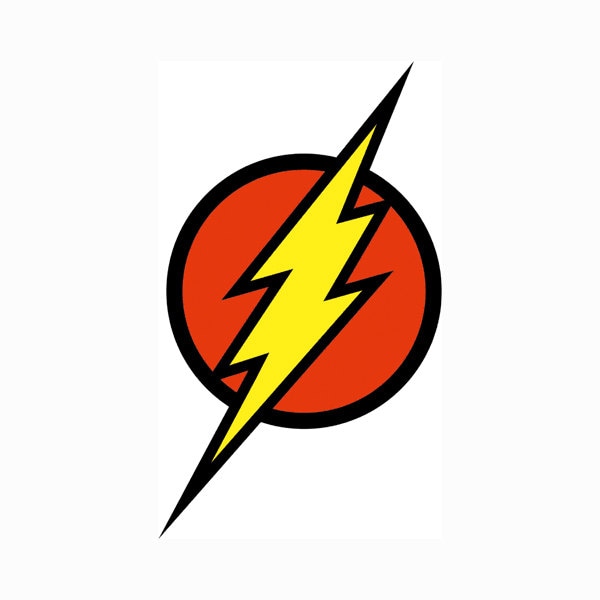 Flash logo Superhero Layered SVG Dxf EPS Vector File