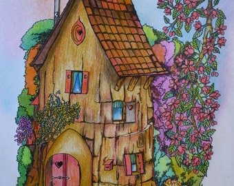 The little house in an empty tree