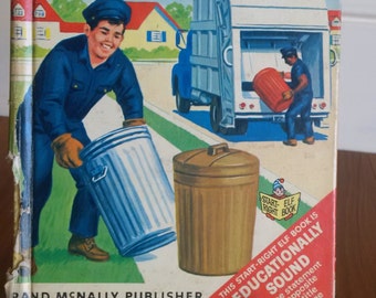 The Disposal Truck vintage Rand McNally Junior elf book
