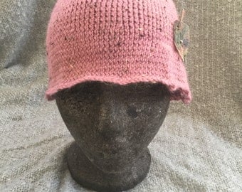 Alpaca mix vintage style cloche hat