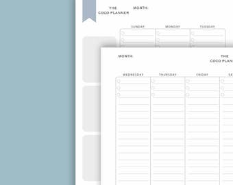 A5 Weekly Planner Printable | Weekly Diary | Download | The Coco Planner